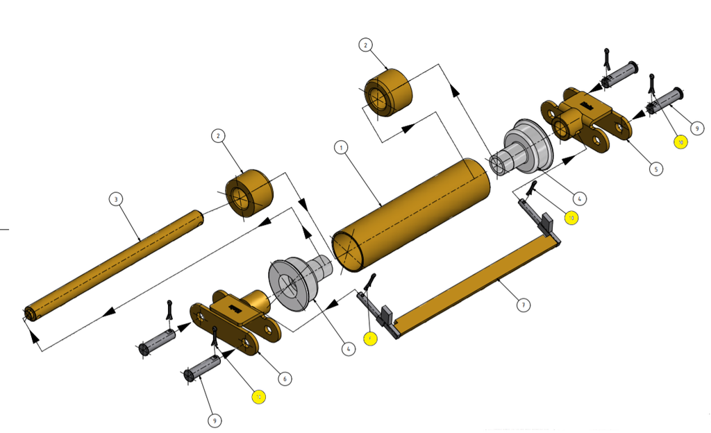 Splitpen 4x25mm galva