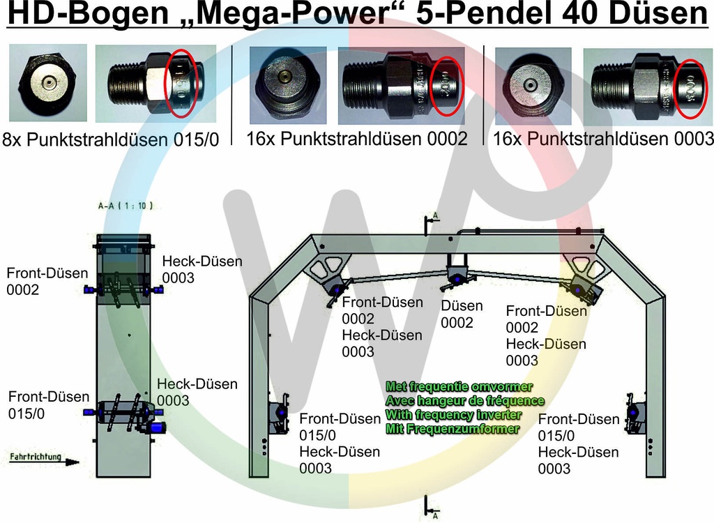 RVS 1/8" puntstraal nozzle MEG003