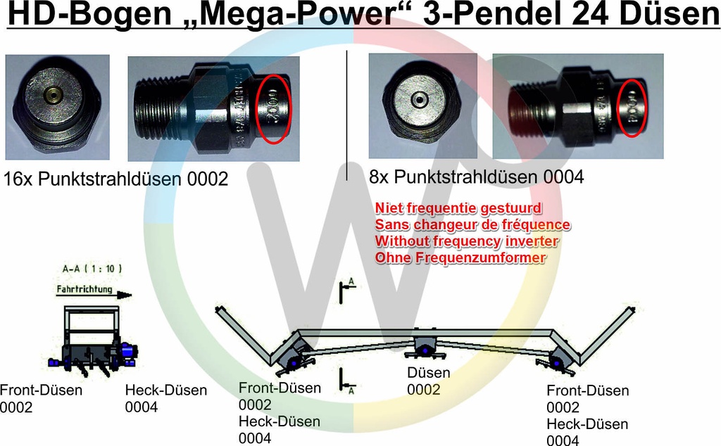 RVS 1/8" puntstraal nozzle MEG002