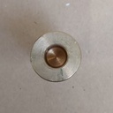 Afstandstuk in messing tussen motor en poelie (Matty)