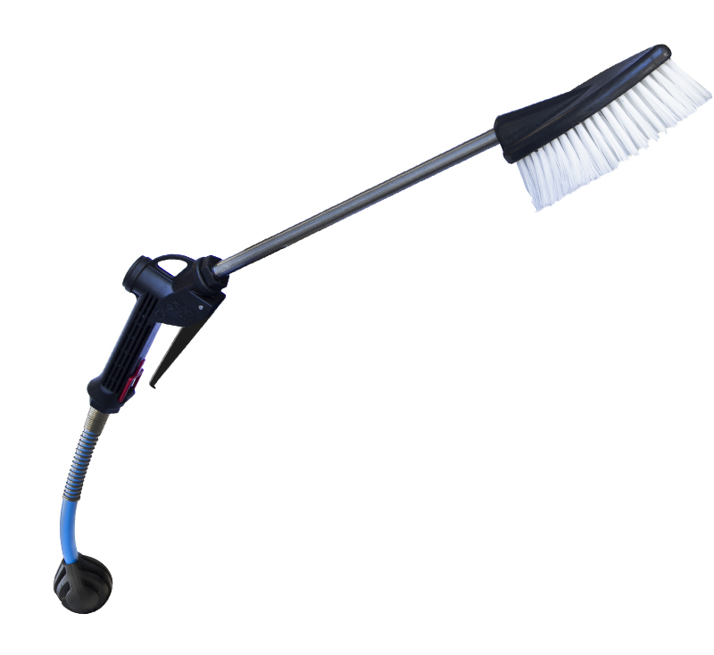 PISTOLA CON SPAZZOLA EROGAZIONE ACQUA + DETEREGENTE - GUN WITH BRUSH FOR WATER AND DETERGENT SUPPLY - BKW