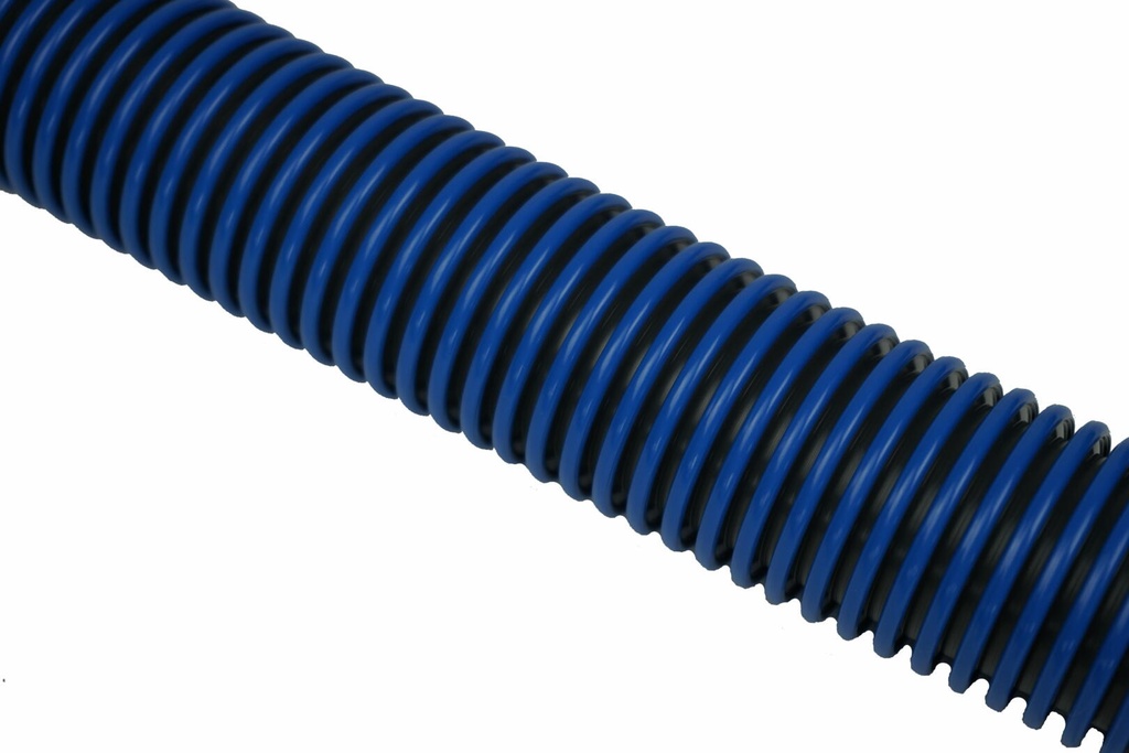 [ERGHOS038BG] Stofzuigslang ERGOX - Ø 38 mm - 1 x 20m - Prijs per 20 meter (Zwart, Blauw)