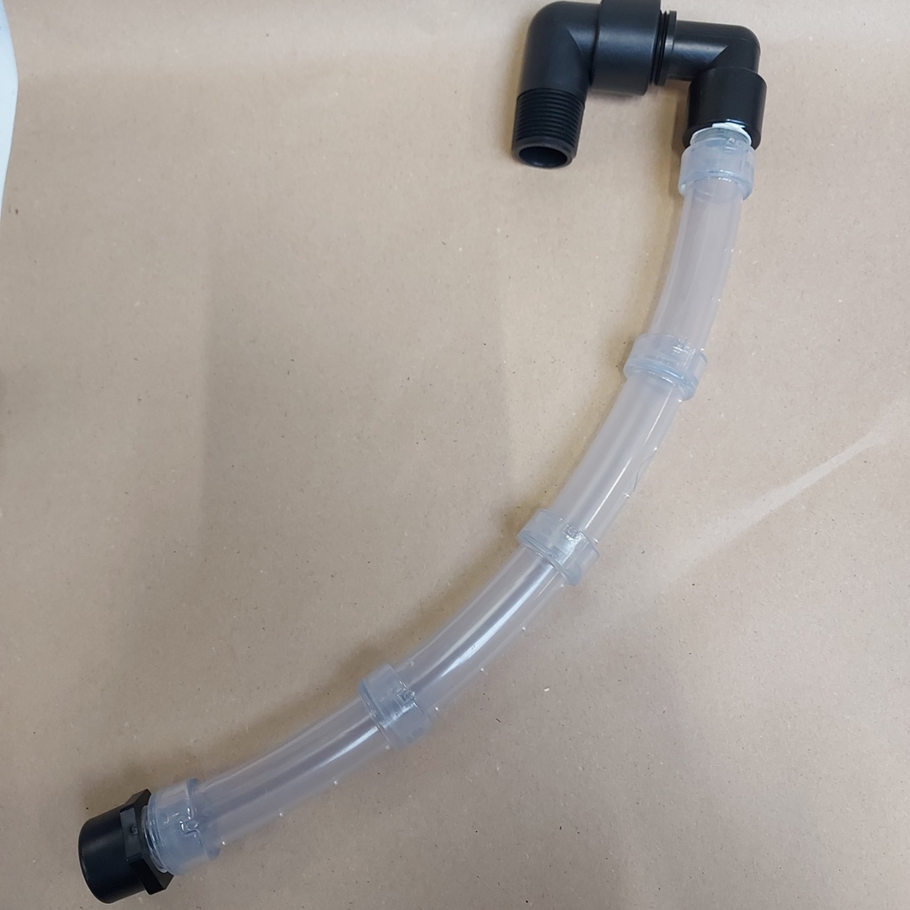 Tube transparante pour mousseur oreille d'éléphant