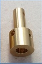 Verloopstuk 61mm tussen motor en poelie MTM mattenwasser MC 2016 - Messing