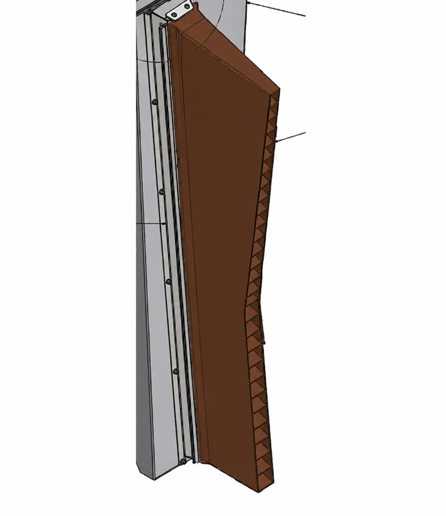 [WP432811] Buse de soufflerie textile Holz 'standard' pour séchoir latéral droite (couleur brun/noir)