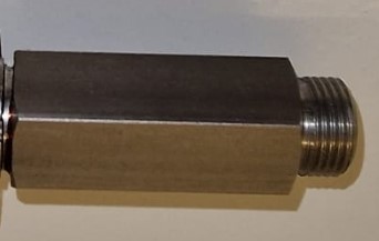 Verloopnippel 3/8" x 3/8" i.a. roestvrij staal