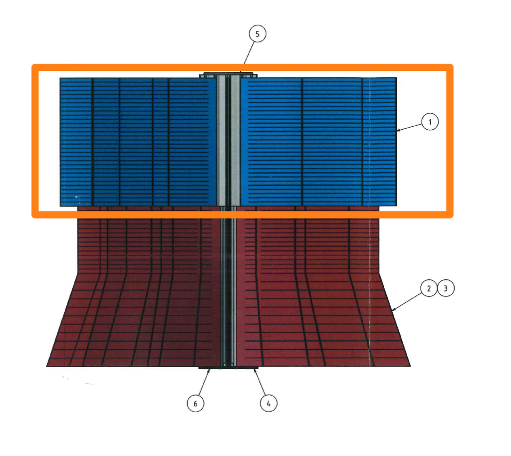 [WP432520] Individueel textiel WATEX-12 "HO120" (Blauw, Links)