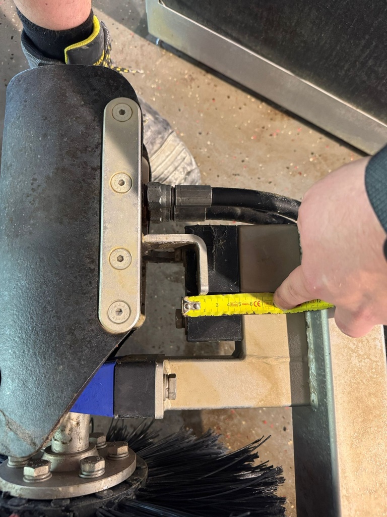 Vulplaatje voor excentrische wielborstel (Rollement)