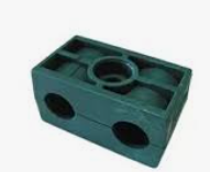 Groen blokje dubbel voor hd buis 8mm (per paar)