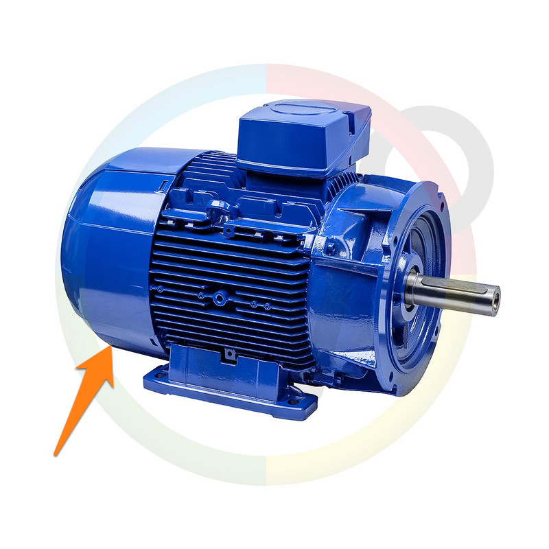 Kunststof deksel voor 7,5kW Siemens motor - RAL 5002