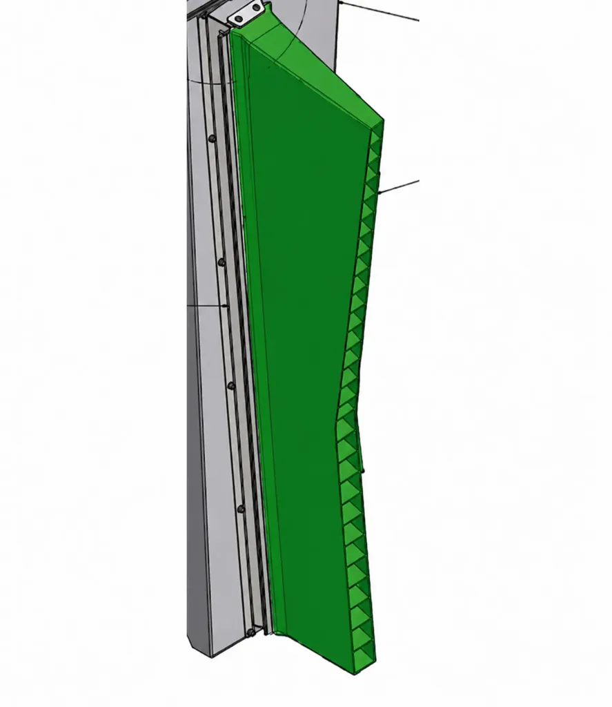 [WP432816] Buse de soufflerie textile Holz pour séchoir latéral droite (couleur Vert/vert)