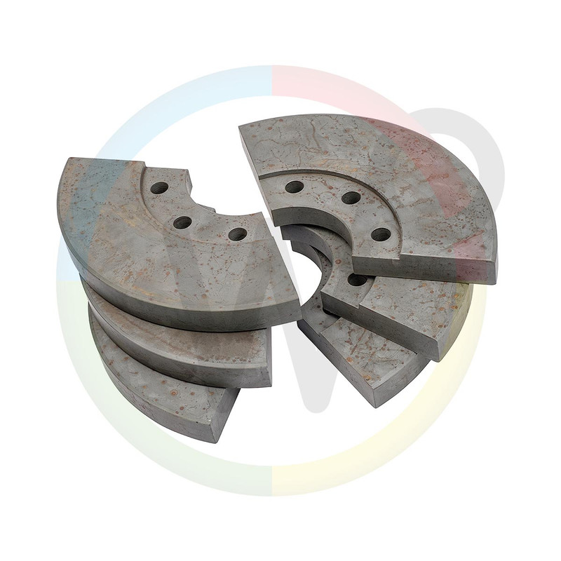 [WP431028] 6 segmenten voor Omkeeras incl. 18 Bouten (excl as)