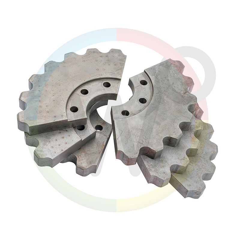 Segment voor aandrijfas + 18 Bouten (KIT van 6 STUKS)