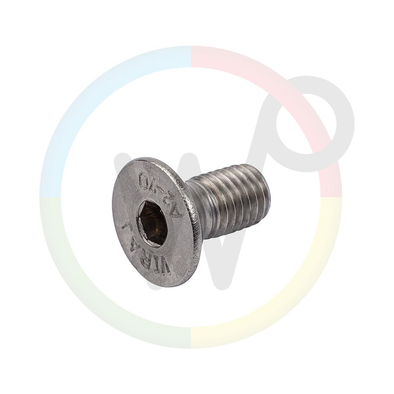 [WP431404] RVS inbusbout verz kop M10 x 25 voor lageras (WP431362) van dakwals arm