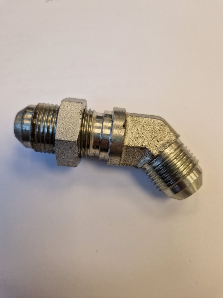 Galva 45gr schotkoppeling Jic 3/4 naar Jic 3/4