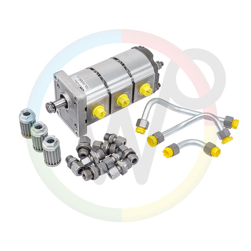 Holz tandradpomp voor hydrauliek-unit