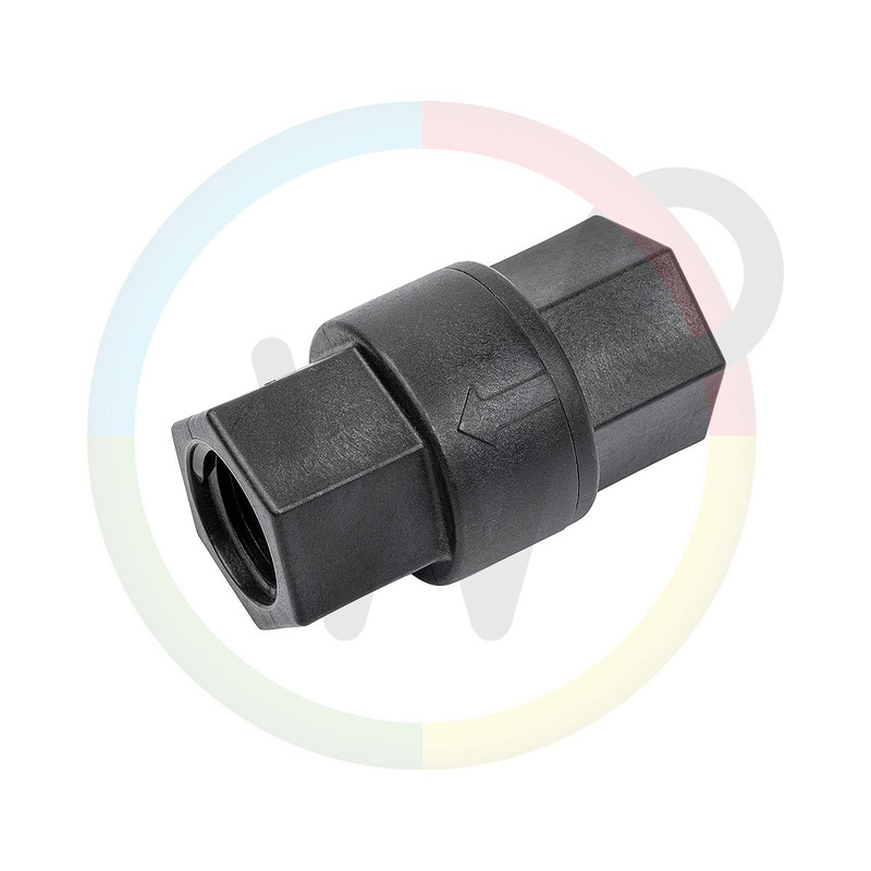 Holz kunststof terugslagventiel 1/2"