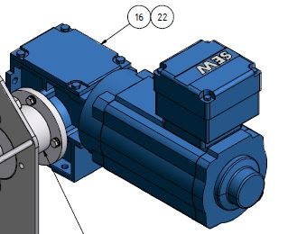 Holz elektromotor voor HD-RAWA / FSH