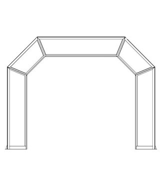 show Holz Plexiglas arc partie supérieure en verre transparent (100)