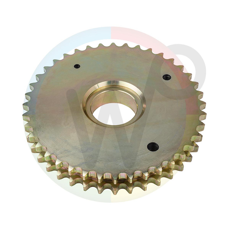 [WP431091] Holz axe d'engrenage duplex 40T pour 55mm, la broche de cisaillement 16.12 / 20 mm