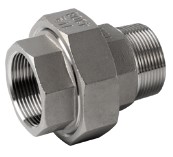 RVS 3/3 koppeling 1" binnen/buiten
