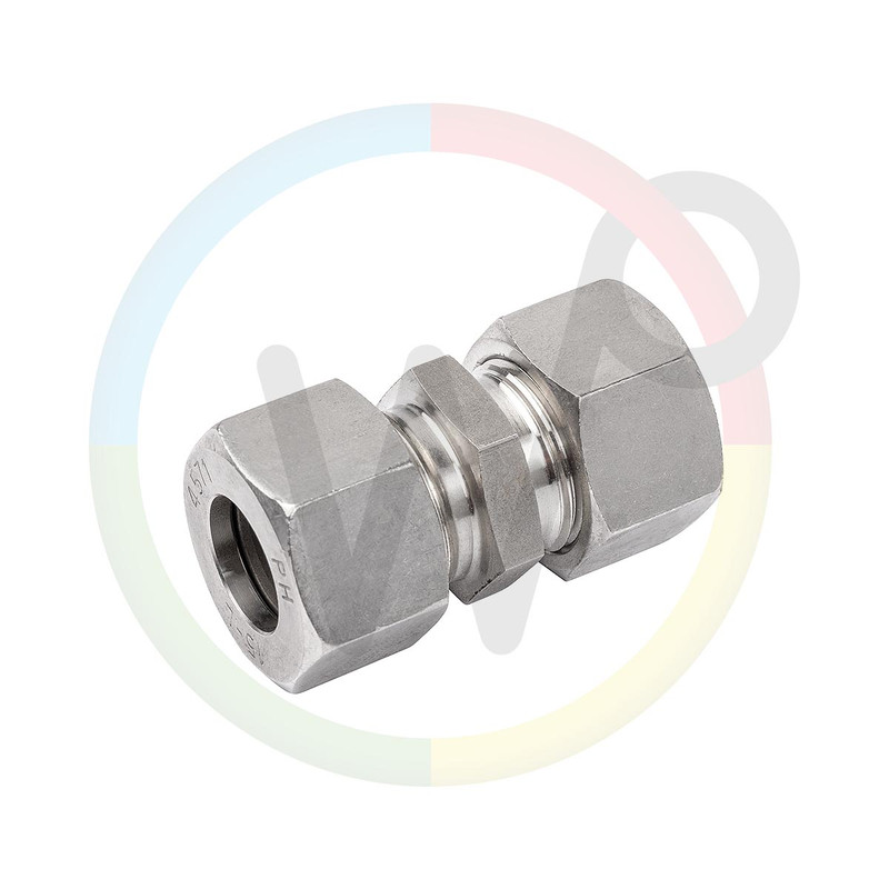 [ACE10317] RVS rechte koppeling 22L