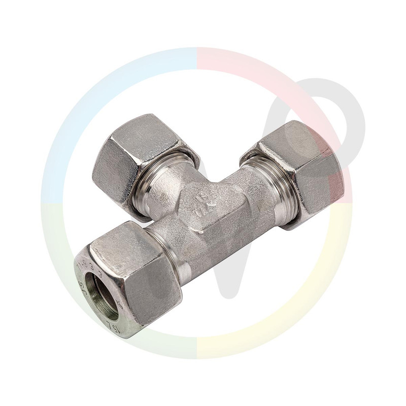 RVS T-koppeling 10L