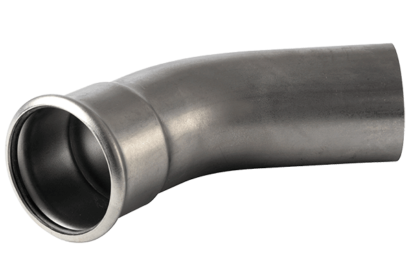 Mapress acier inoxydable insert courbure 45gr 35 mm