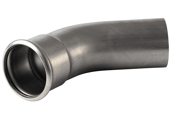 [ACE10463] RVS mapress insteekbocht 45gr 42mm