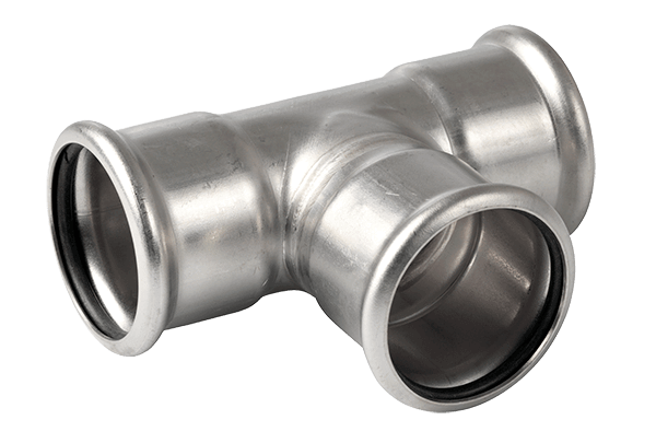 RVS mapress T-stuk 28mm