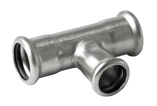 RVS mapress T-stuk 54 x 42 x 54mm