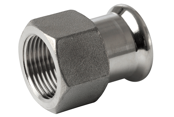 [Ace10554] buisson mapress en acier inoxydable fileté 22 x 1/2 "