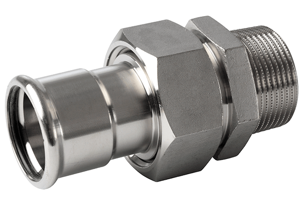 [ACE10587] RVS mapress 3-delige koppeling 54 F x 2" M