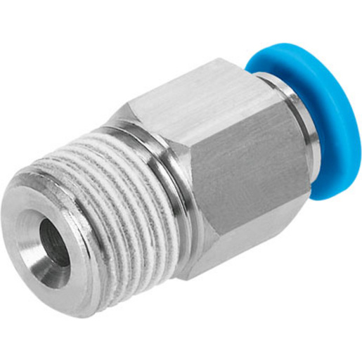 Rechte verloopkoppeling 1/4" buiten x 8 mm push-in