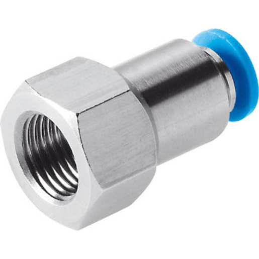 Rechte verloopkoppeling 1/2" binnen x 12 mm push-in