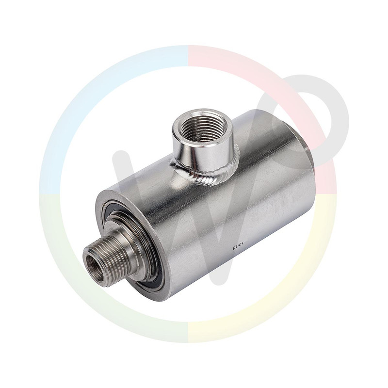 pivotant à haute pression en acier inoxydable à angle droit 3/8 "