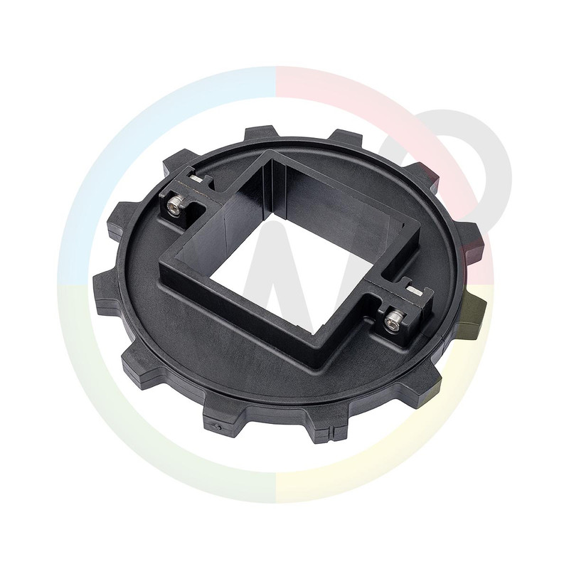 Rexnord gedeeld tandwiel 12T-90mm zwart voor dual-lane