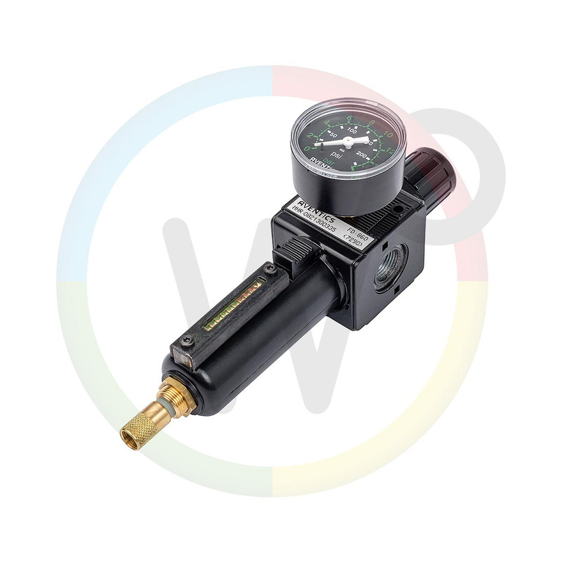 Aventics reduceer/vochtafscheider 1/2" staal 0821300355