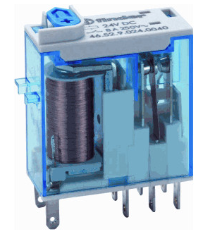 [WP431922] Finder relais 2P 8A 46.52.9.024.0074 industrieel 24VDC LED+TEST