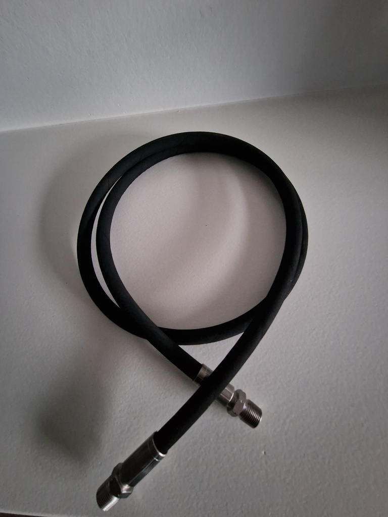 FLEXIBLE 1SN-08 NOIR 1.69M 3/8M:3/8M T/INOX AC/NOI