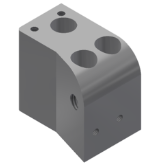 Montageblok voor positioneringsrol achteraan - links achter (excl. plastiek afdekking)