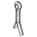 Goupille fendue 4 x 25mm Galva