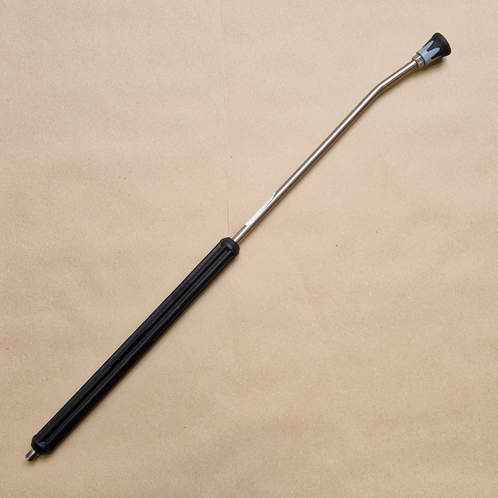 Gebogen inox lans met 1/4"M-1/4"F 800mm; excl nozzle