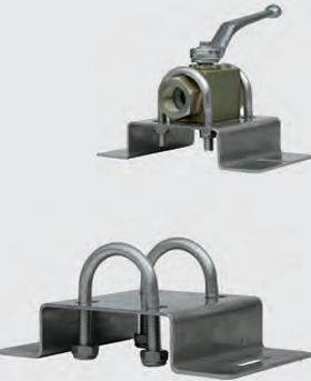 WALL BRACKET FOR BALL VALVES SS