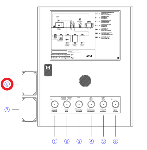 [WP431692] Drukschakelaar filterdruk max (1,3 bar) (kopie)