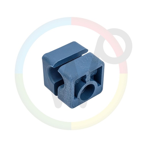[Ace11758] Leiding beugel 12mm blauw, 1 gat