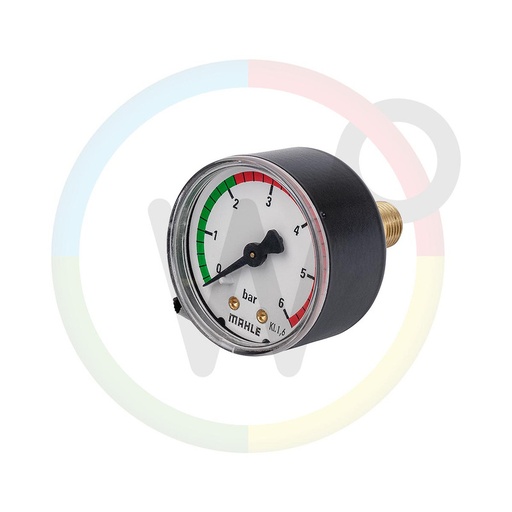 [Wp12845 HOL269-0071] Holz manometer 0-6 bar 1/4"A