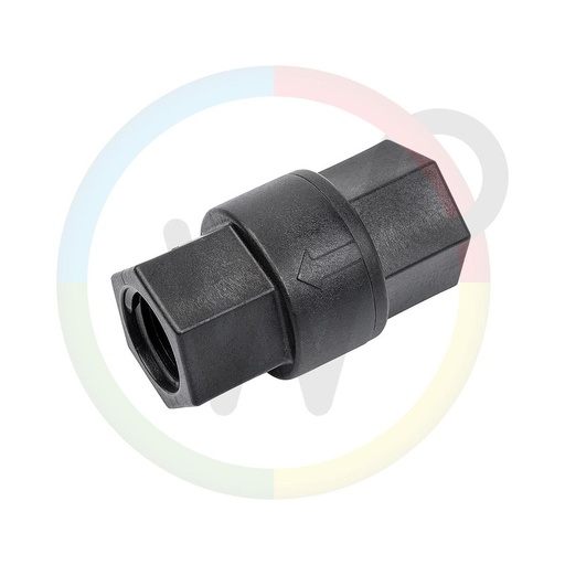 [Wp13042 HOL304-0032] Holz valve anti-retour en matière plastique 1/2 "