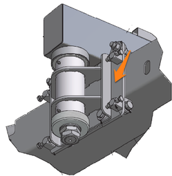 [Wp13721 HOL640-0032] Holz kantelbare opnameplaat voor RUW arm