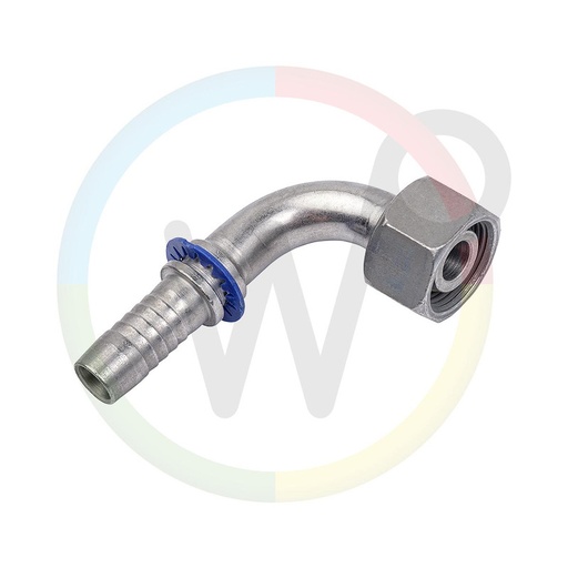 [Ace10310] Emmanchement 3 / 4-16 JIC 90gr écrou - tuyau 3/8 »